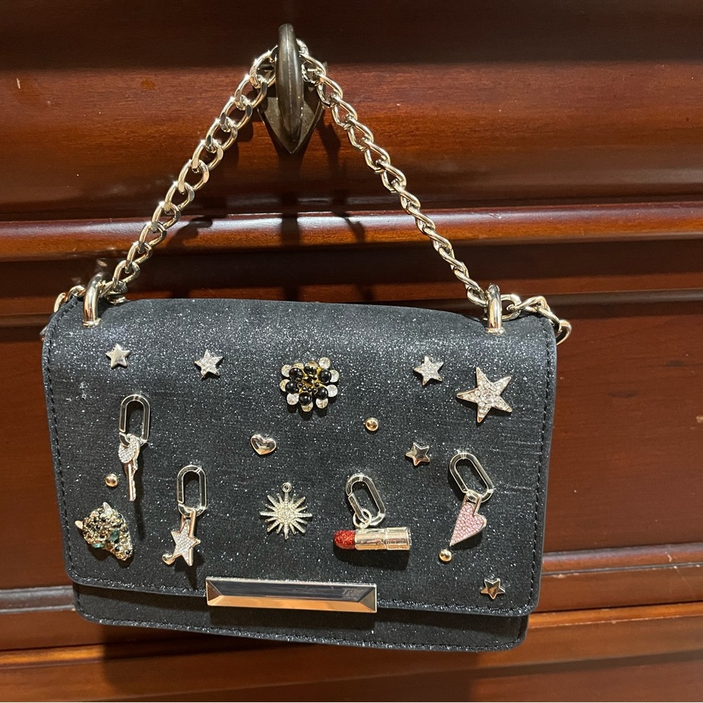 Black Aldo Chain Shoulder Bag